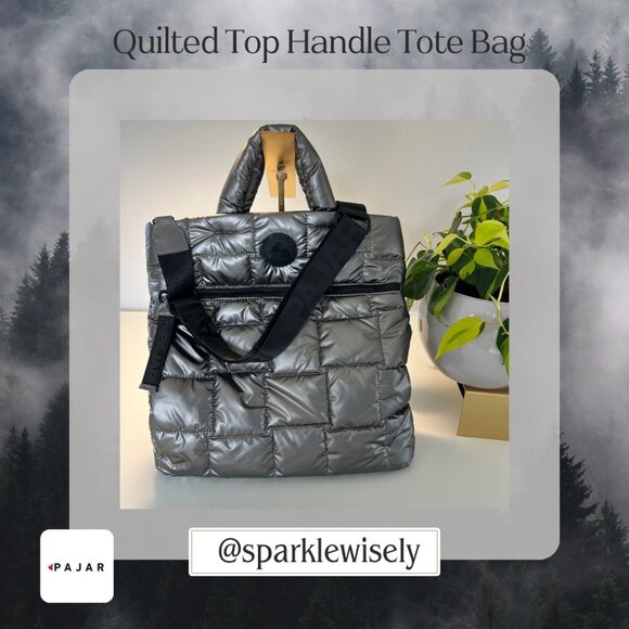 PAJAR Quilted Top Handle Tote Bag - Picture 4 of 16